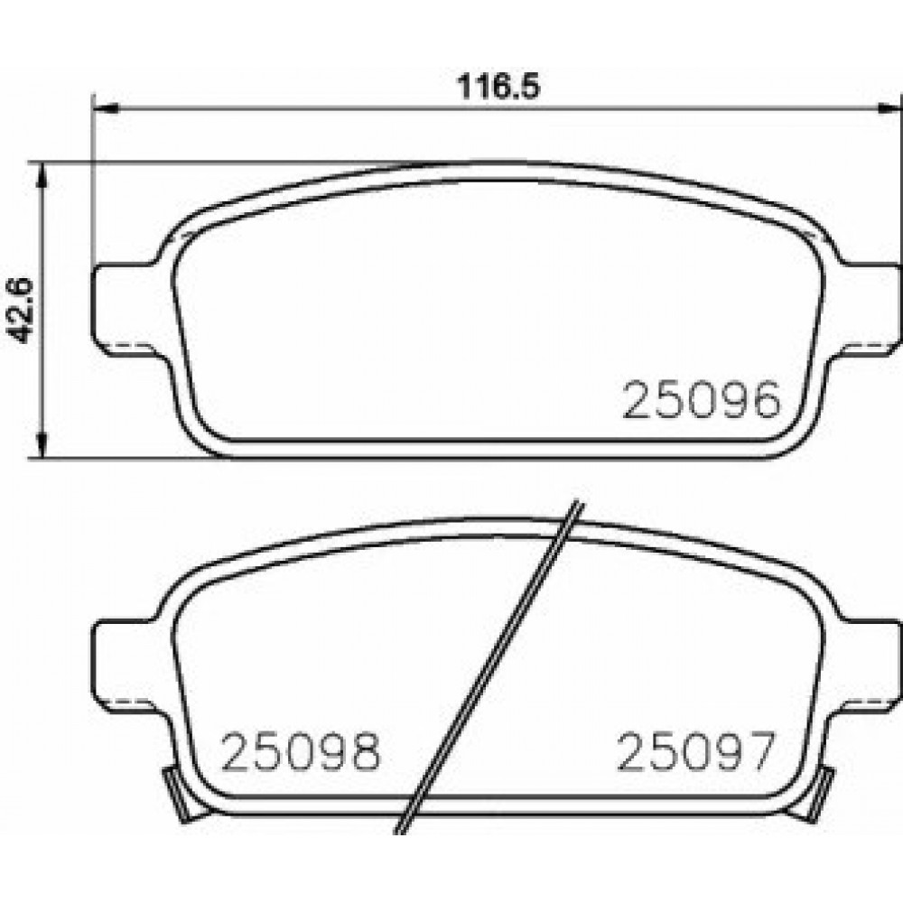 STABDŽIŲ TRINKELIŲ KOMPLEKTAS OPEL ASTRA H CLASSIC, ASTRA J, ASTRA J GTC, ZAFIRA C 1.4-2.0D 01.09-