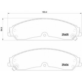 STABDŽIŲ TRINKELIŲ KOMPLEKTAS CHRYSLER 300 C, 300C; LANCIA THEMA 2.7-6.4 09.04-