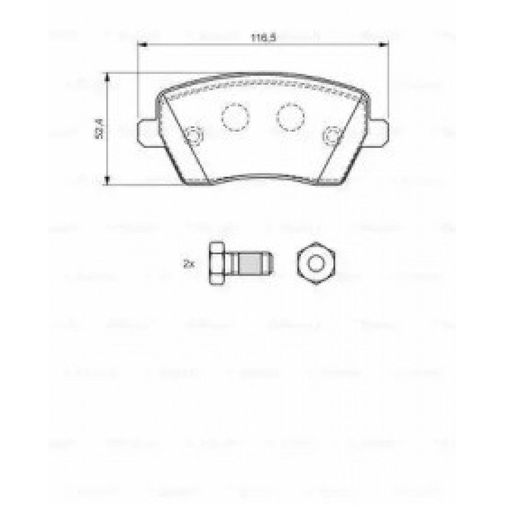 STABDŽIŲ TRINKELIŲ KOMPLEKTAS  DACIA,LADA,MERCEDES-BENZ,NISSAN,RENAULT