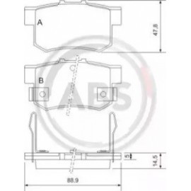 STABDŽIŲ TRINKELIŲ KOMPLEKTAS HONDA ACCORD,ROVER GALAS