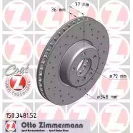 STABDŽIŲ DISKAS BMW E60-E64 04-