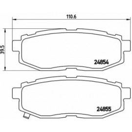 STABDŽIŲ TRINKELIŲ KOMPLEKTAS SUBARU TRIBECA 05-