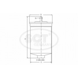 KURO FILTRAS MITSUBISHI GALANT 96-00