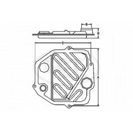 PAVARŲ DĖŽ.TEP.FILTRAS MB W123/W124/W126