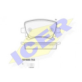 STABDŽIŲ TRINKELIŲ KOMPLEKTAS AUDI A3/A4/A6,ŠKODA OCTAVIA 04-,VW CADDY