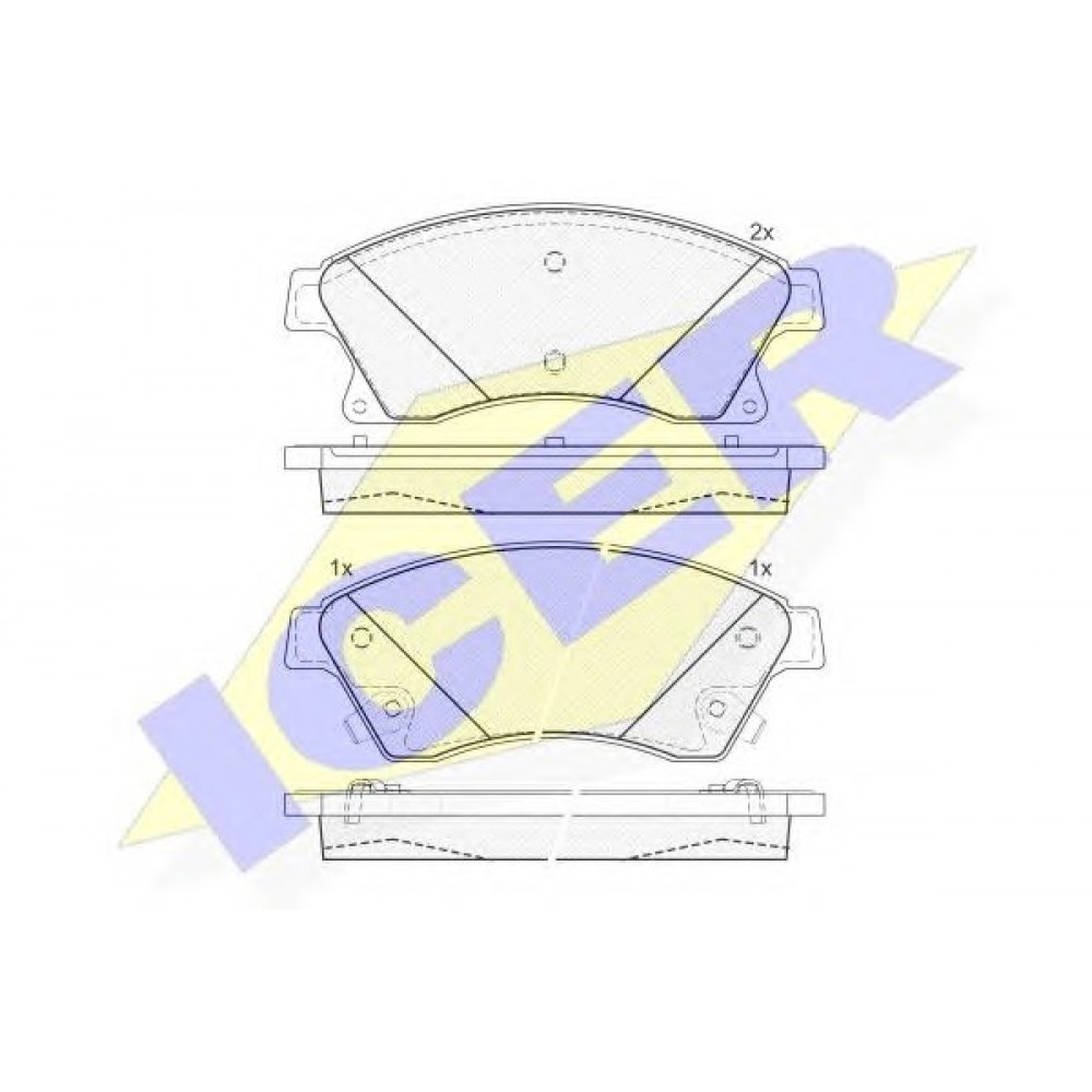 STABDŽIŲ TRINKELIŲ KOMPLEKTAS OPEL ASTRA J 08-/CHEVROLET