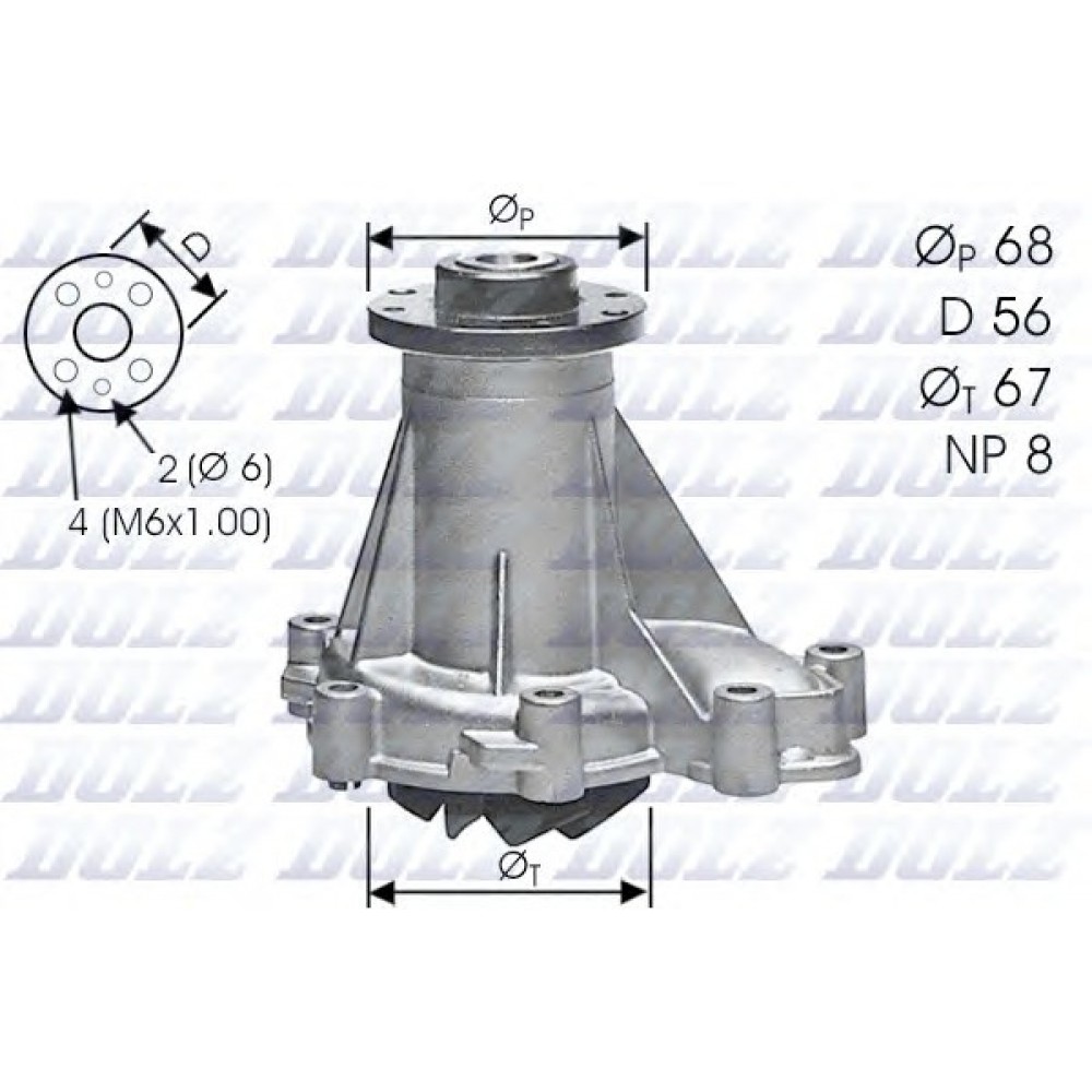 VANDENS SIURBLYS MB OM602 W124,W201,W140 350D