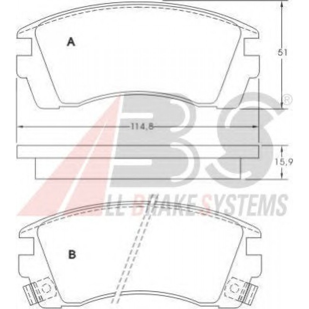 STABDŽIŲ TRINKELIŲ KOMPLEKTAS NISSAN SUNNY N14 PRIEKIS