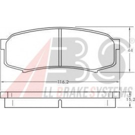 STABDŽIŲ TRINKELIŲ KOMPLEKTAS TOYOTA LAND CRUISER 04-/MITSUBISHI PAJERO