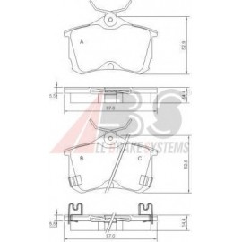 STABDŽIŲ TRINKELIŲ KOMPLEKTAS HONDA ACCORD 98- GALAS