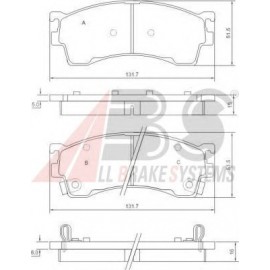 STABDŽIŲ TRINKELIŲ KOMPLEKTAS MAZDA 626 98-02 PRIEKIS