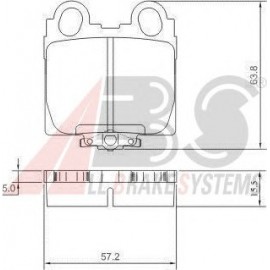 STABDŽIŲ TRINKELIŲ KOMPLEKTAS LEXUS GS300-430 98-