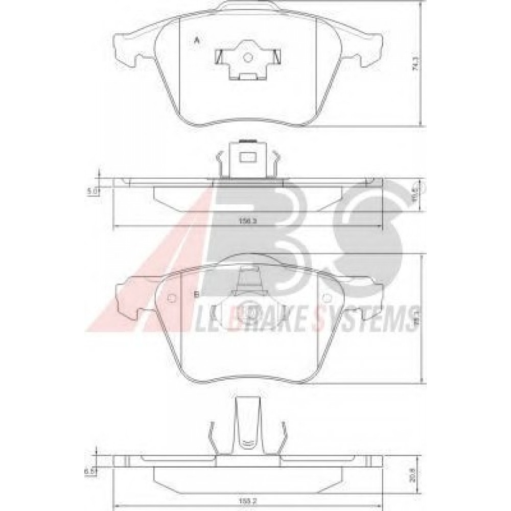 STABDŽIŲ TRINKELIŲ KOMPLEKTAS VOLVO XC90 02-/VOLVO S60 II 06-