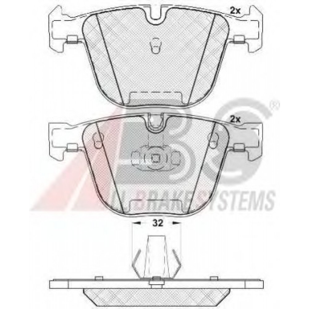 STABDŽIŲ TRINKELIŲ KOMPLEKTAS BMW E60/E61 03-/E64 04-/E65 01-