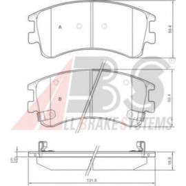 STABDŽIŲ TRINKELIŲ KOMPLEKTAS MAZDA 6 02- PRIEKIS