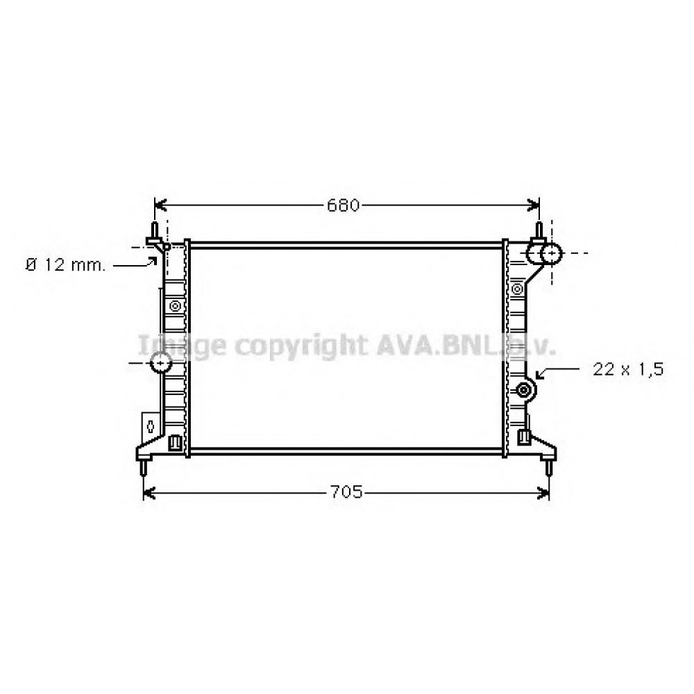 RADIATORIUS OPEL VECTRA B 1.6-2.0 95-