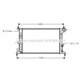 RADIATORIUS OPEL VECTRA B 1.6-2.0 95-