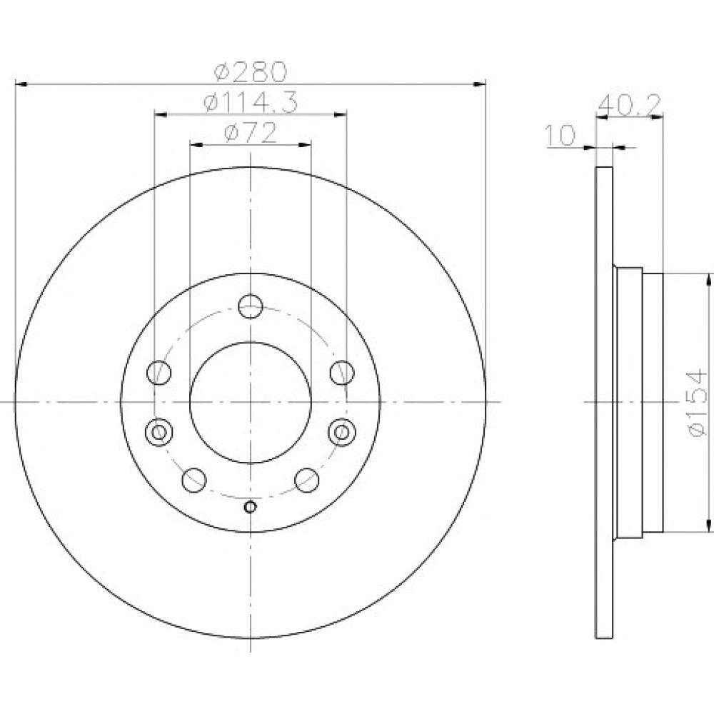 STABDŽIŲ DISKAS MAZDA 6 02-