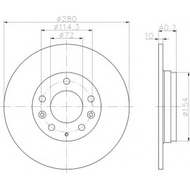 STABDŽIŲ DISKAS MAZDA 6 02-
