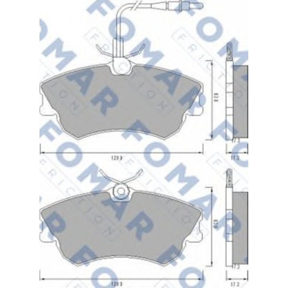 STABDŽIŲ TRINKELIŲ KOMPLEKTAS RENAULT ESPACE 96-02 PRIEKIS