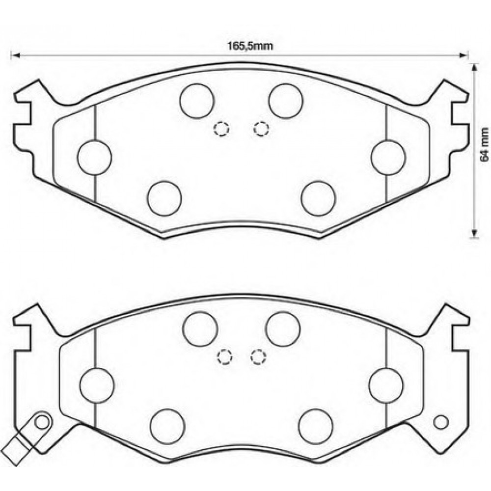 STABDŽIŲ TRINKELIŲ KOMPLEKTAS CHRYSLER VOYAGER 85-95 PRIEKIS