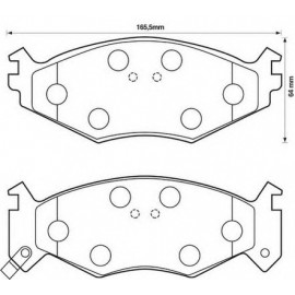 STABDŽIŲ TRINKELIŲ KOMPLEKTAS CHRYSLER VOYAGER 85-95 PRIEKIS