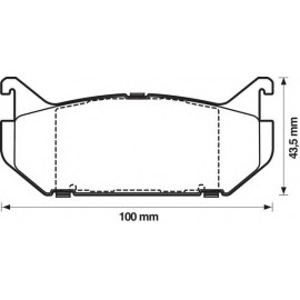 STABDŽIŲ TRINKELIŲ KOMPLEKTAS MAZDA 626 92- GALAS