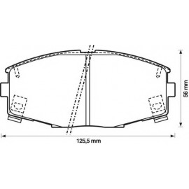 STABDŽIŲ TRINKELIŲ KOMPLEKTAS TOYOTA SUPRA PRIEKIS