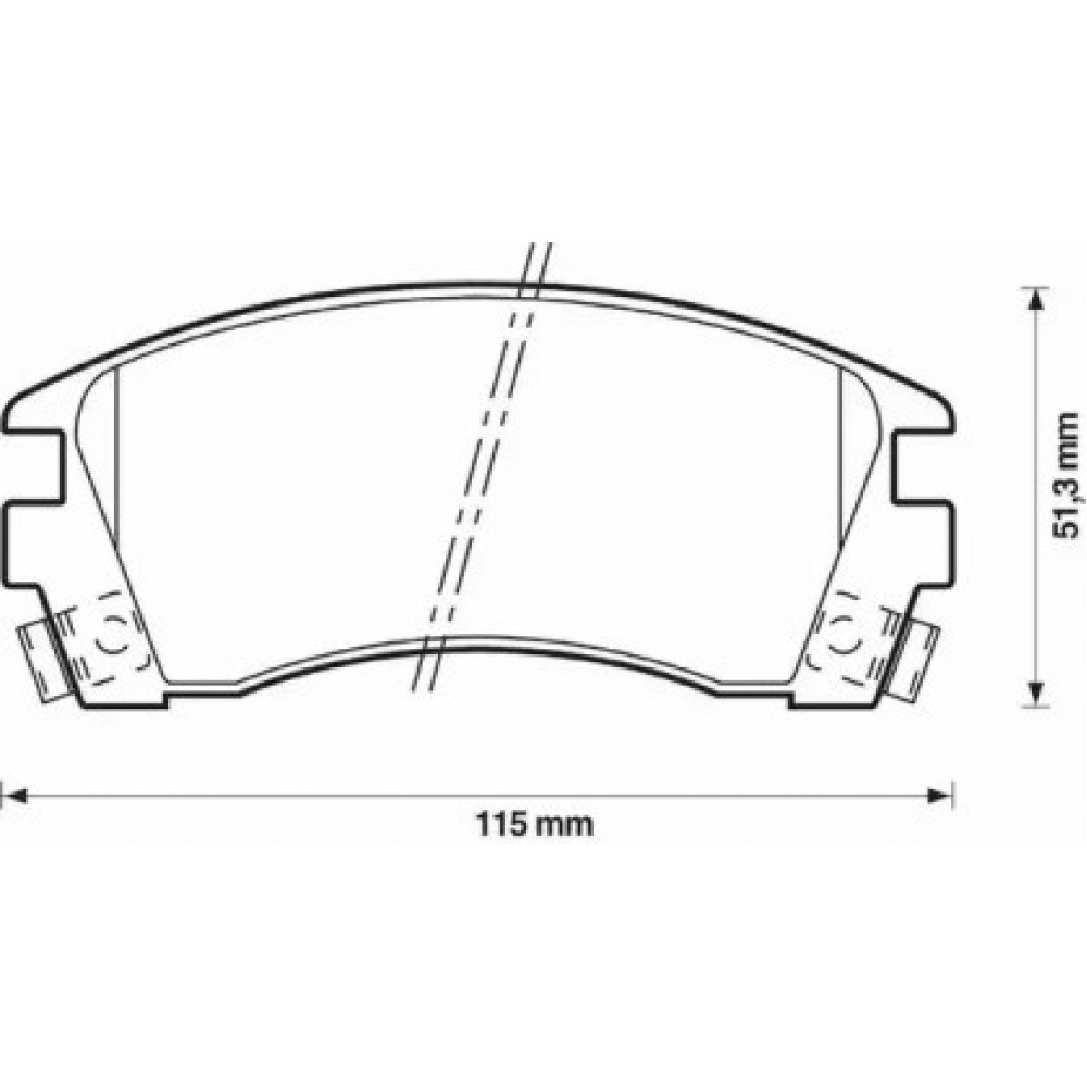 STABDŽIŲ TRINKELIŲ KOMPLEKTAS NISSAN SUNNY N14 PRIEKIS