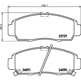 STABDŽIŲ TRINKELIŲ KOMPLEKTAS HONDA CIVIC,FR-V 05-,STREAM 01-