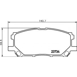 STABDŽIŲ TRINKELIŲ KOMPLEKTAS LEXUS RX300/RX400 03- PRIEKIS