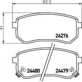 STABDŽIŲ TRINKELIŲ KOMPLEKTAS KIA PICANTO 04-/HYUNDAI I10