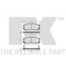 STABDŽIŲ TRINKELIŲ KOMPLEKTAS MITSUBISHI GALANT 93- GALAS