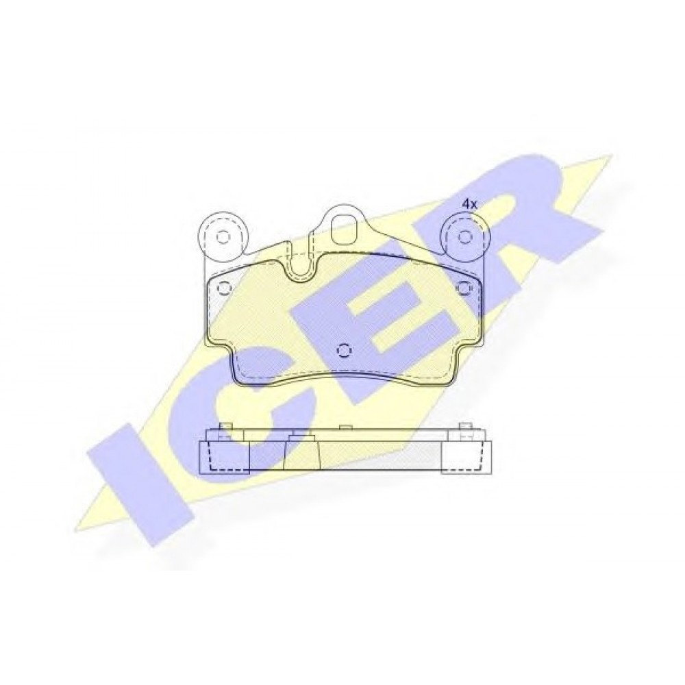 STABDŽIŲ TRINKELIŲ KOMPLEKTAS AUDI Q7 06- , VW TOUAREG 02-, PORSCHE CAYENNE 02- GALAS