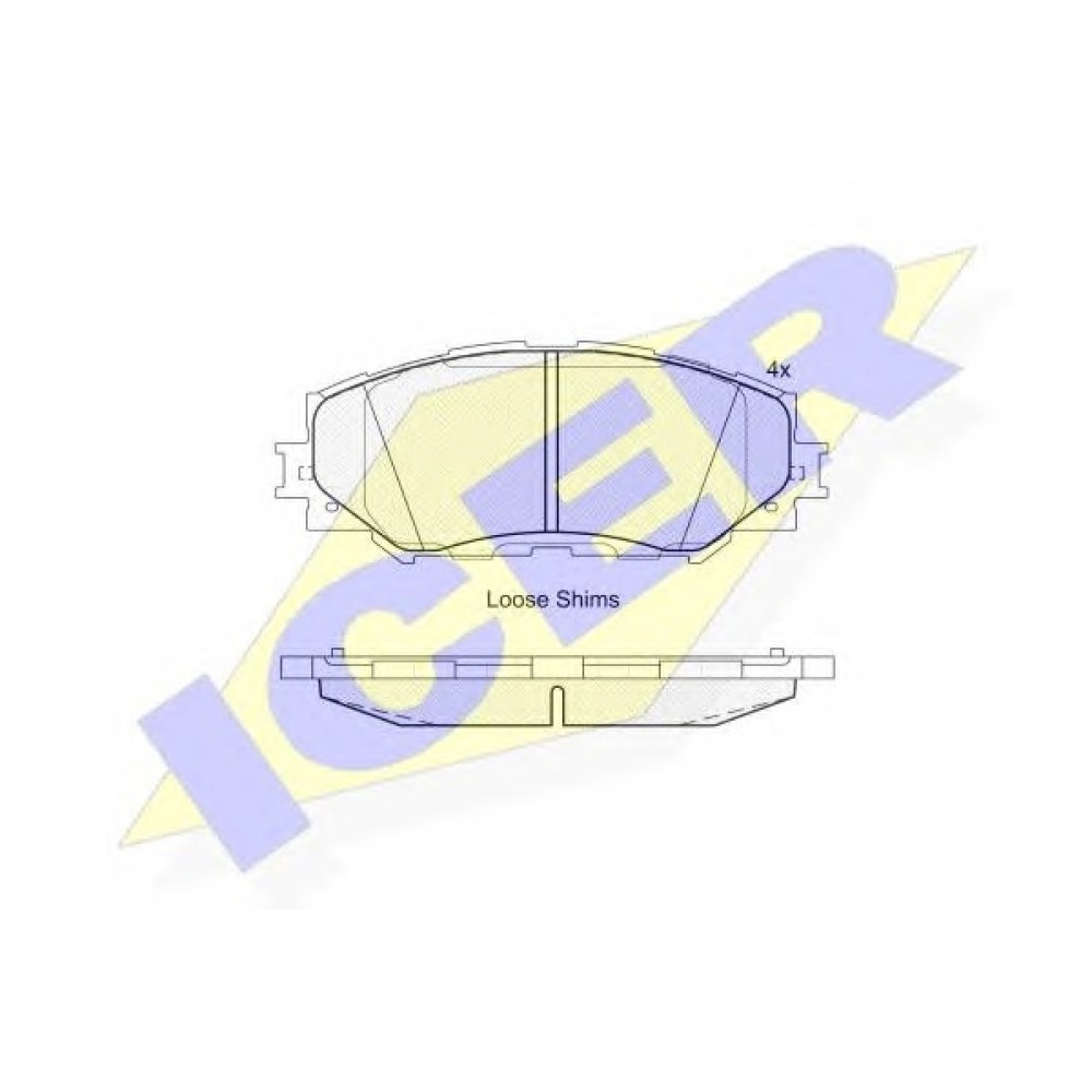 STABDŽIŲ TRINKELIŲ KOMPLEKTAS TOYOTA AURIS 06-/RAV 4 III 06- P