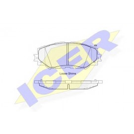 STABDŽIŲ TRINKELIŲ KOMPLEKTAS TOYOTA AURIS 06-/RAV 4 III 06- P