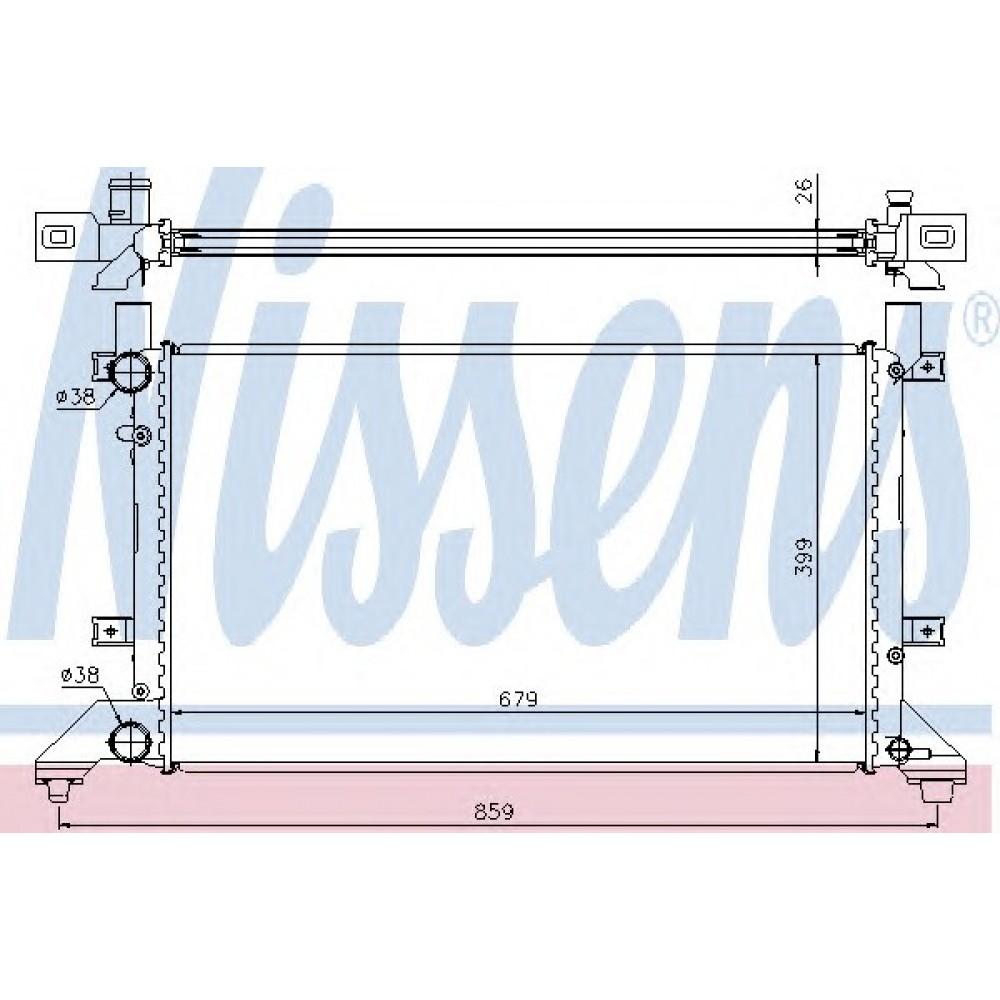 RADIATORIUS VW LT 2.3Į/2.5SDĮ/2.8TDĮ 96-