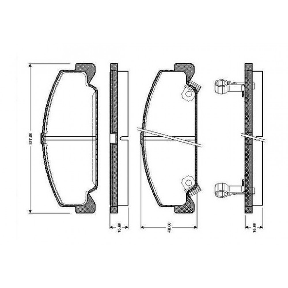 STABDŽIŲ TRINKELIŲ KOMPLEKTAS HONDA