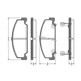 STABDŽIŲ TRINKELIŲ KOMPLEKTAS HONDA