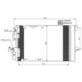 RADIATORIUS AC OPEL ASTRA G 98-,ZAFIRA 99-