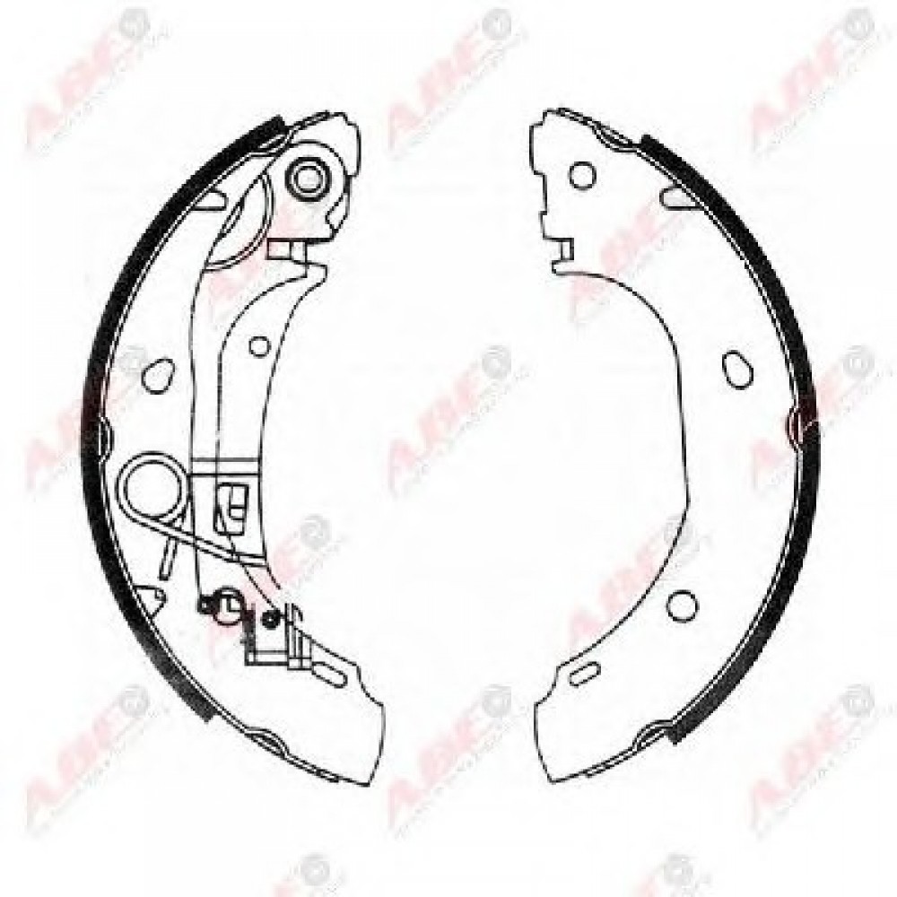 STABDŽIŲ TRINKELIŲ KOMPLEKTAS PEUGEOT,FIAT,CITROEN 01-