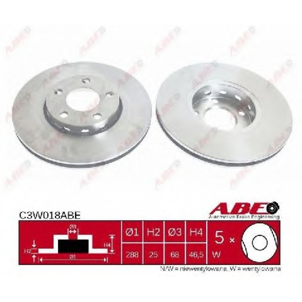 STABDŽIŲ DISKAS AUDI 100,A4,A6 91-