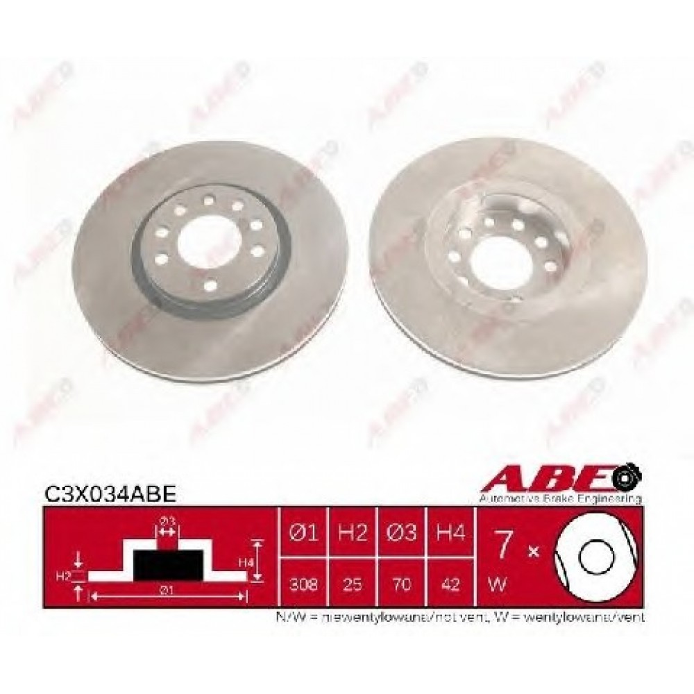 STABDŽIŲ DISKAS OPEL ASTRA G/H,SAAB 9-3