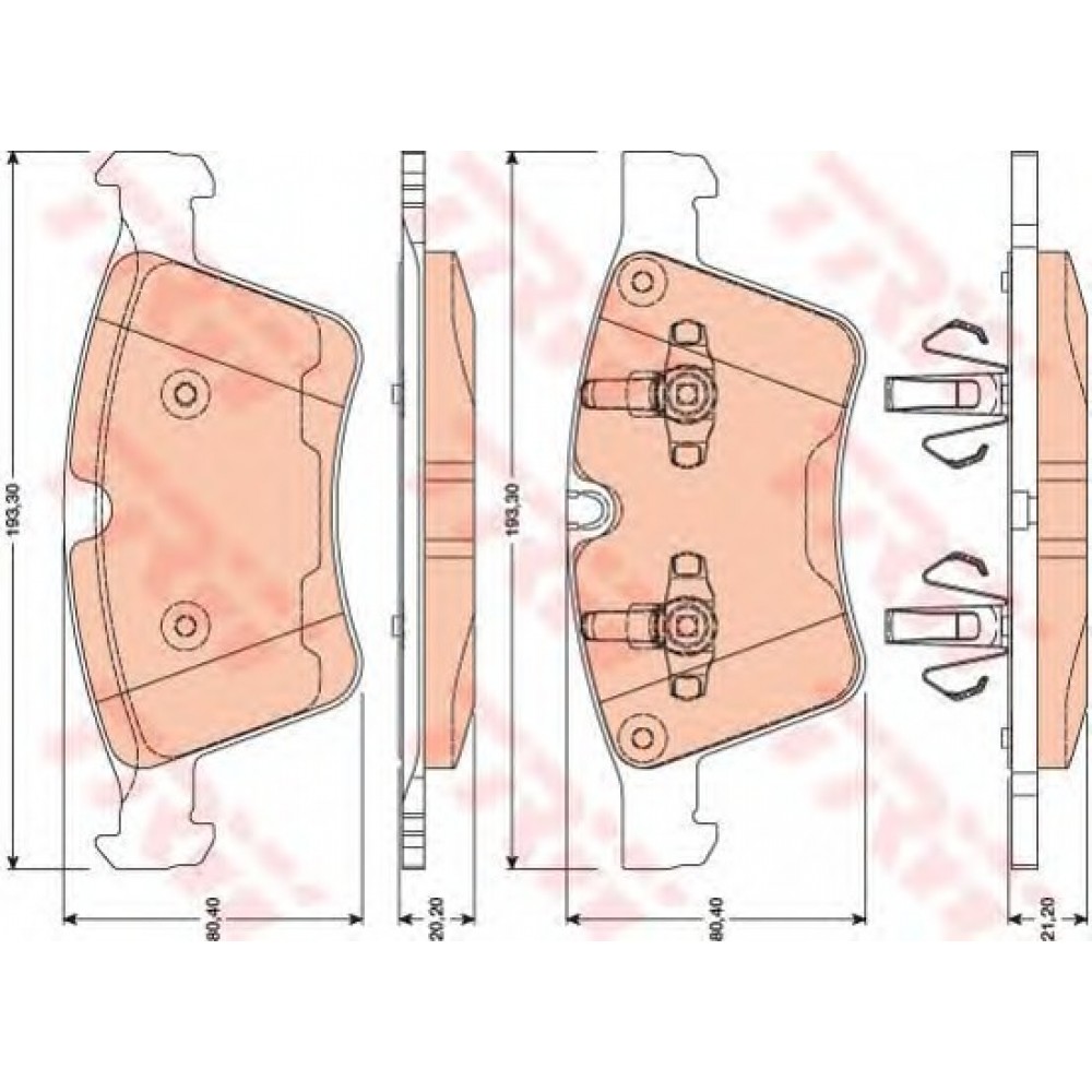 STABDŽIŲ TRINKELIŲ KOMPLEKTAS MB W164/W251 05-