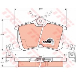 STABDŽIŲ TRINKELIŲ KOMPLEKTAS HONDA ACCORD,ROVER GALAS