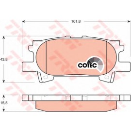 STABDŽIŲ TRINKELIŲ KOMPLEKTAS LEXUS RX300/350/400 00- GALAS