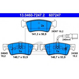 STABDŽIŲ TRINKELIŲ KOMPLEKTAS BMW 5 GT (F07), 7 (F01, F02, F03, F04) 2.0D-6.0 02.08-02.17