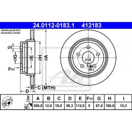 STABDŽIŲ DISKAS MB W221 05-