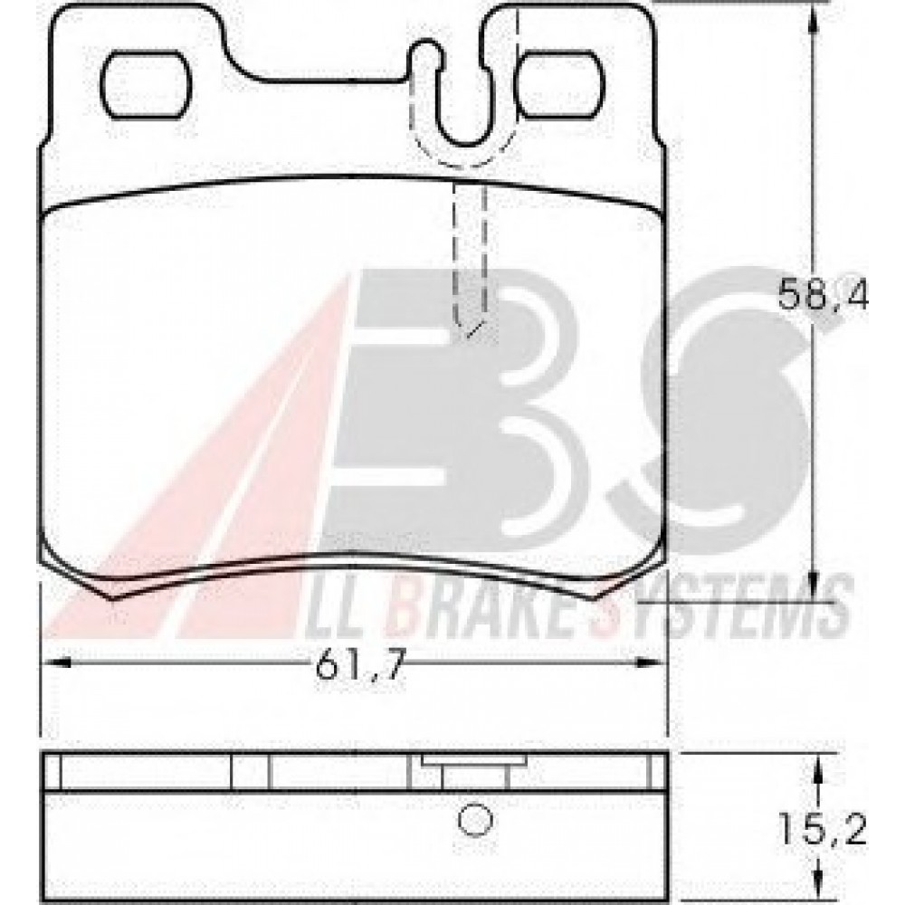 STABDŽIŲ TRINKELIŲ KOMPLEKTAS MB W124/W202/W210