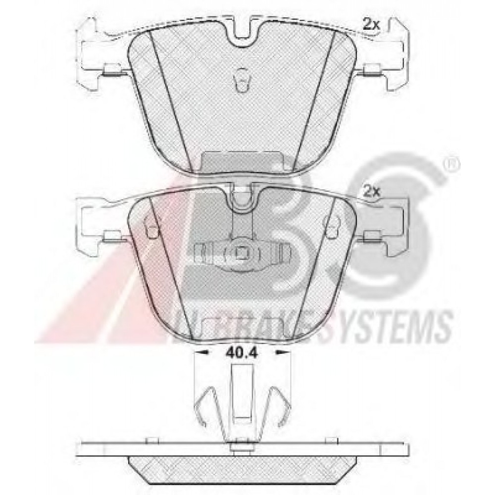 STABDŽIŲ TRINKELIŲ KOMPLEKTAS BMW 5 GT (F07), 7 (F01, F02, F03, F04) 2.0D-6.0 02.08-02.17